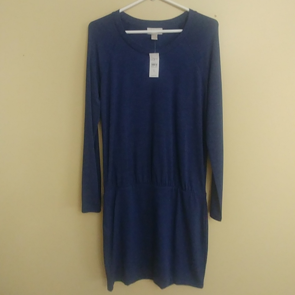 The Loft Blue dress size small NWT loft outlet